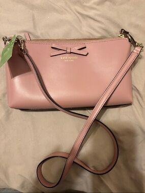 kate spade Pink Leather Bow Crossbody